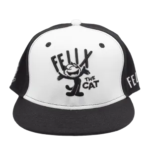 WHITE FRONT FELIX THE CAT FITTED HAT