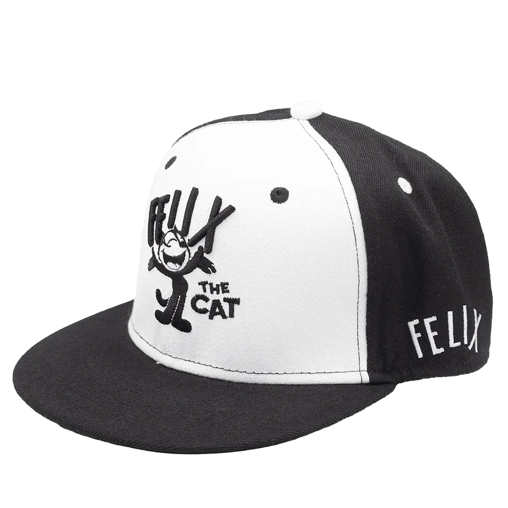 WHITE FRONT FELIX THE CAT FITTED HAT