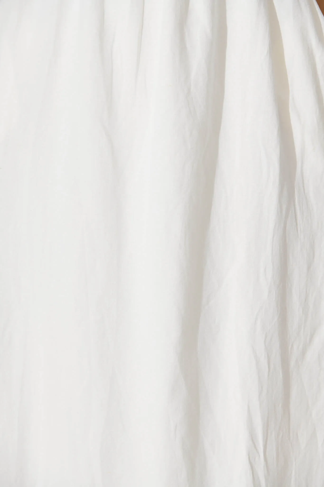 White Linen Maxi Dress - Quinley Sundress