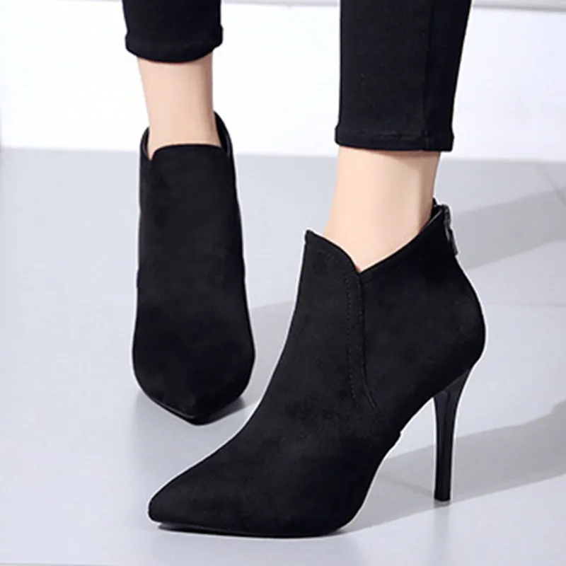 Women Boots Casual Shoes Woman Zipper Shoes