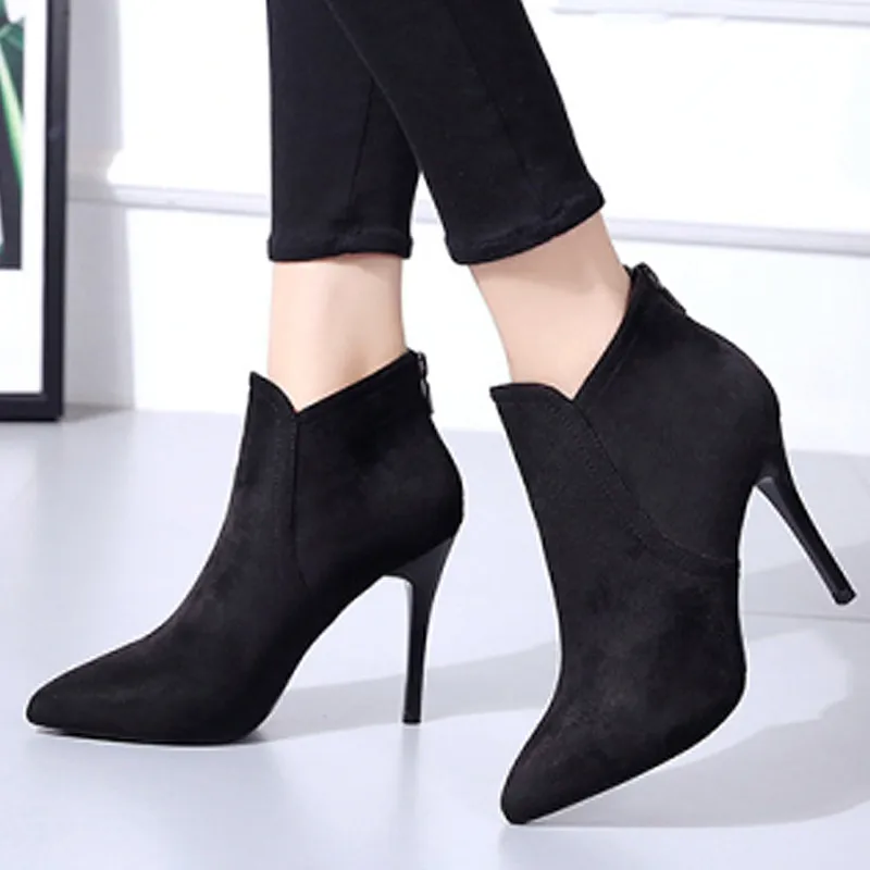 Women Boots Casual Shoes Woman Zipper Shoes