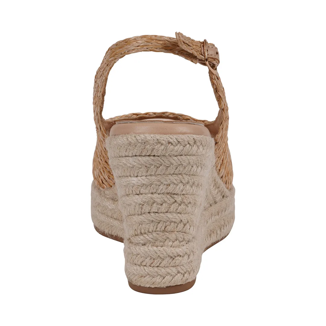 Women's Amira Natural Woven Espadrille Wedge Sandals
