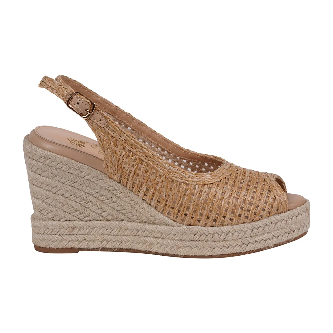 Women's Amira Natural Woven Espadrille Wedge Sandals