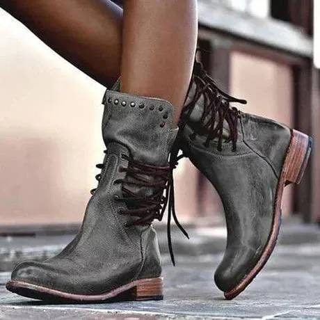 Women's Leather Casual Boots