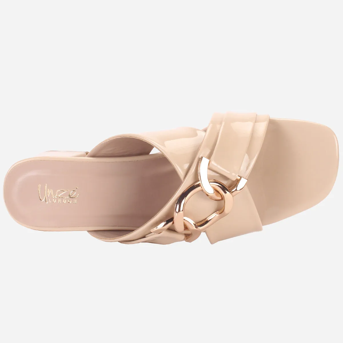 Womens "LINNLY" Block Heeled Sandals