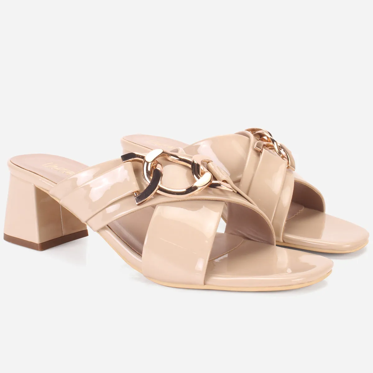 Womens "LINNLY" Block Heeled Sandals