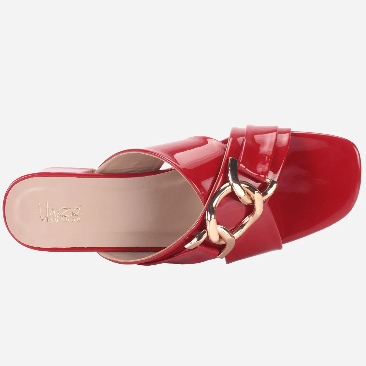 Womens "LINNLY" Block Heeled Sandals