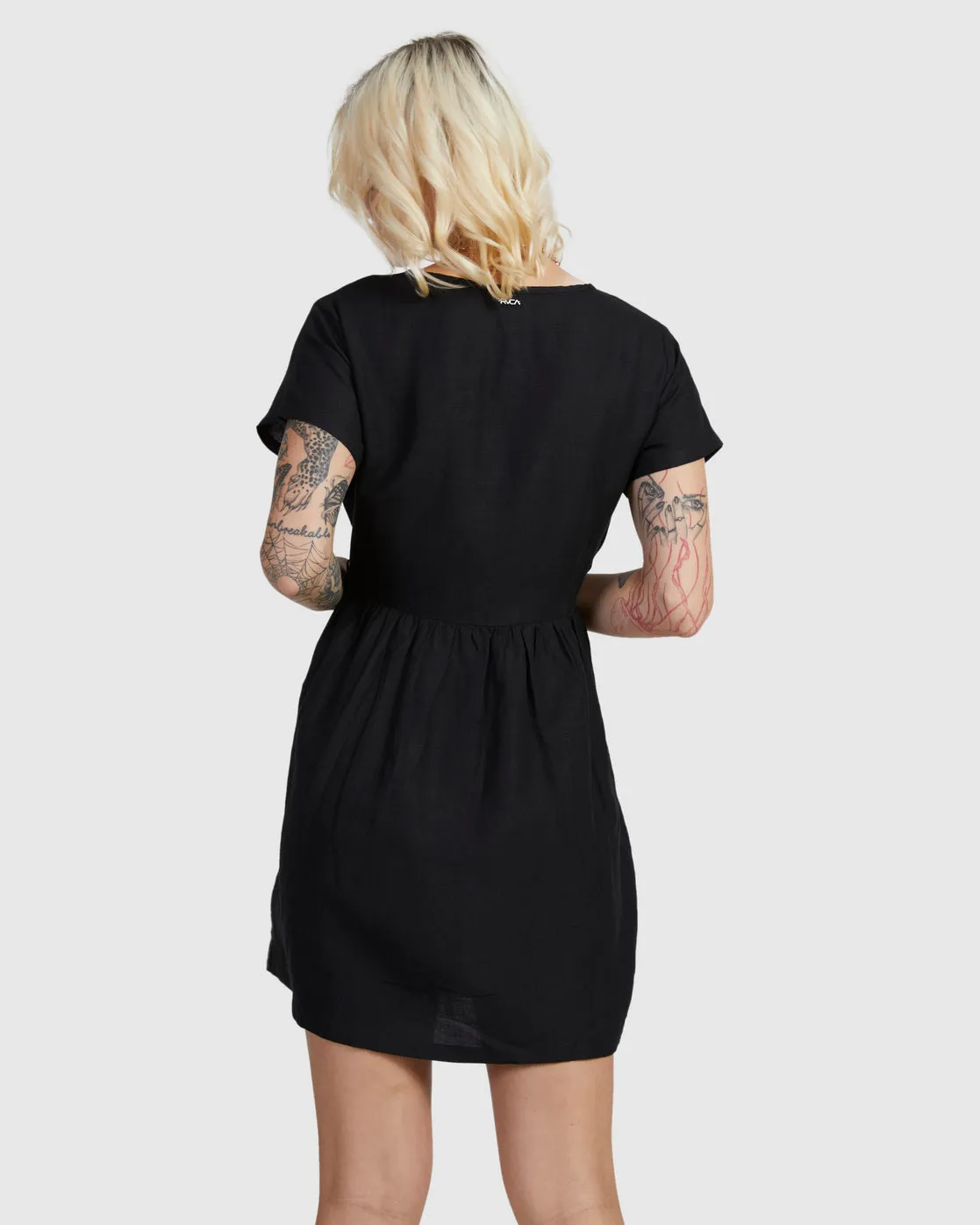 Wrapped Mini Dress Sz10 Clblack Gf