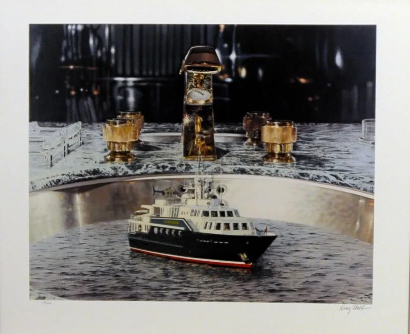 YACHT IN COLD RUNNING WATER by Doug Webb